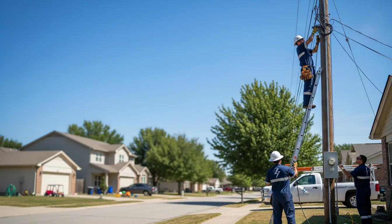 Residential electrician providing installation services in Castalia, IA